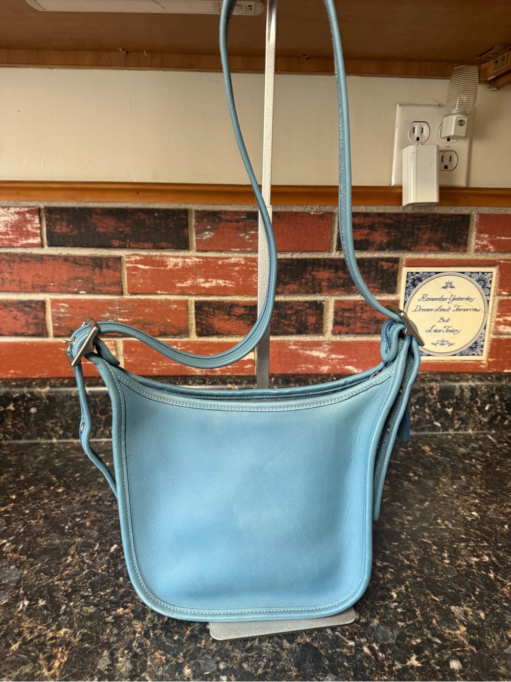 Vintage Coach Janice Legacy Crossbody Bag 9950 – Rare Pool Blue - Picture 2 of 16
